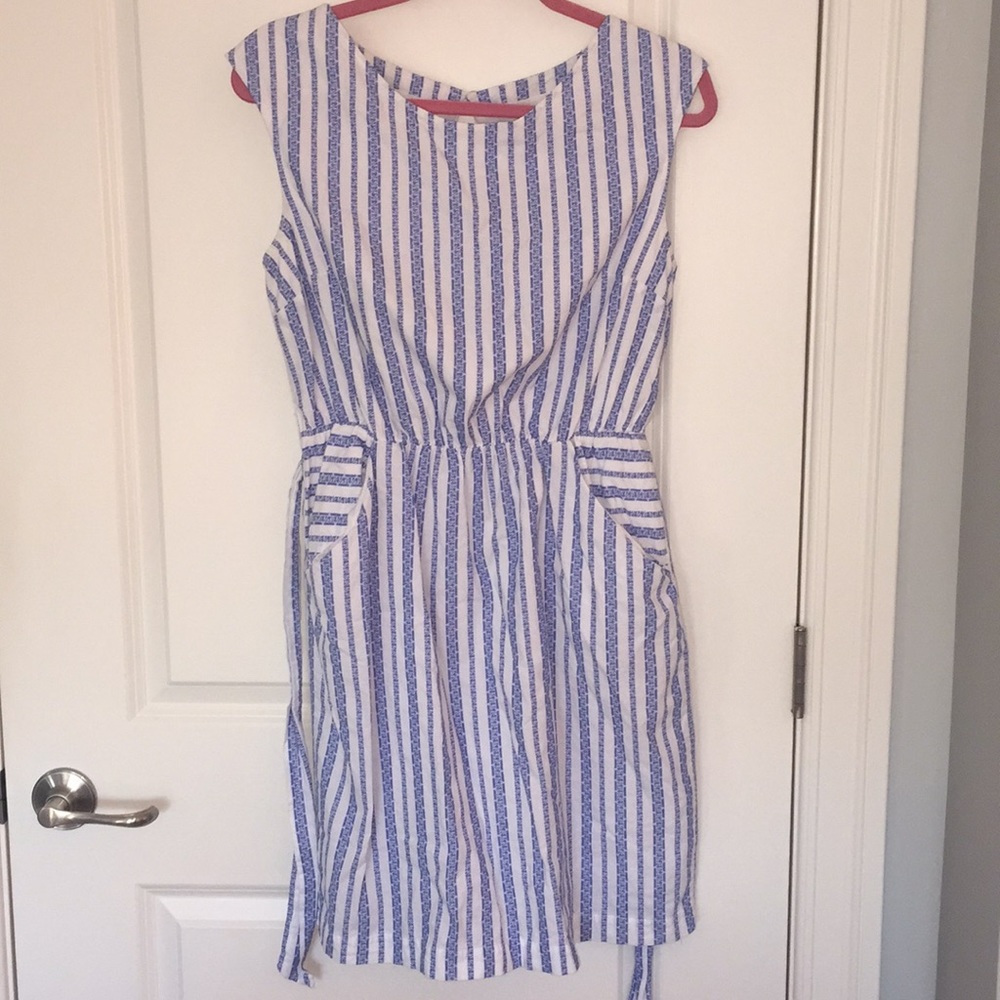 Merona Jumper/Romper - Blue & White - Size Medium